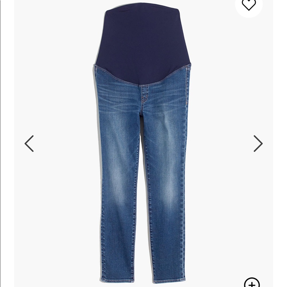 Maternity Over-the-Belly Skinny Crop Jeans